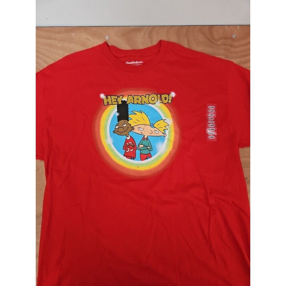 Nickelodeon Hey Arnold! Graphic Red Mens Size 2XL XXL Brand New Never Worn